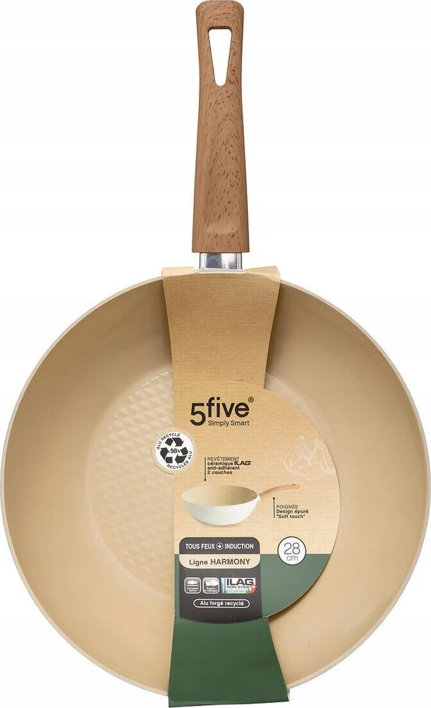 5five Simply Smart HARMONY wok su medine rankena, Ø 28,5 cm