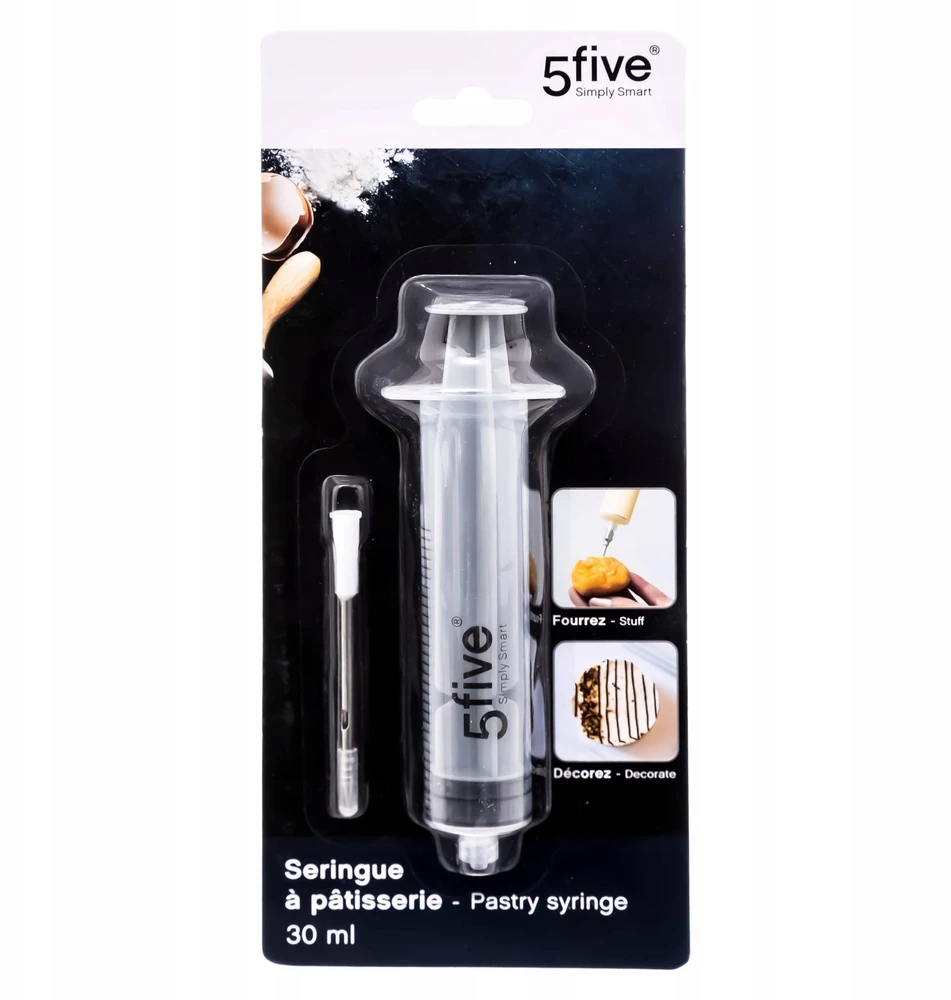 5five Simply Smart 5five Pildymo švirkštas spurgoms, pyragams ir mėsai, 21 cm