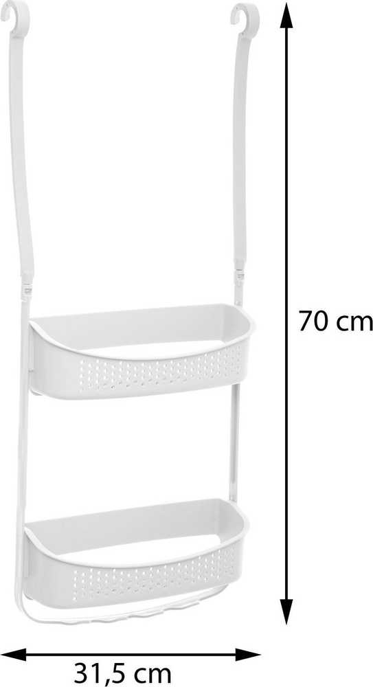5five Simply Smart Ant dušo durų kabanti lentyna, 2 lygių