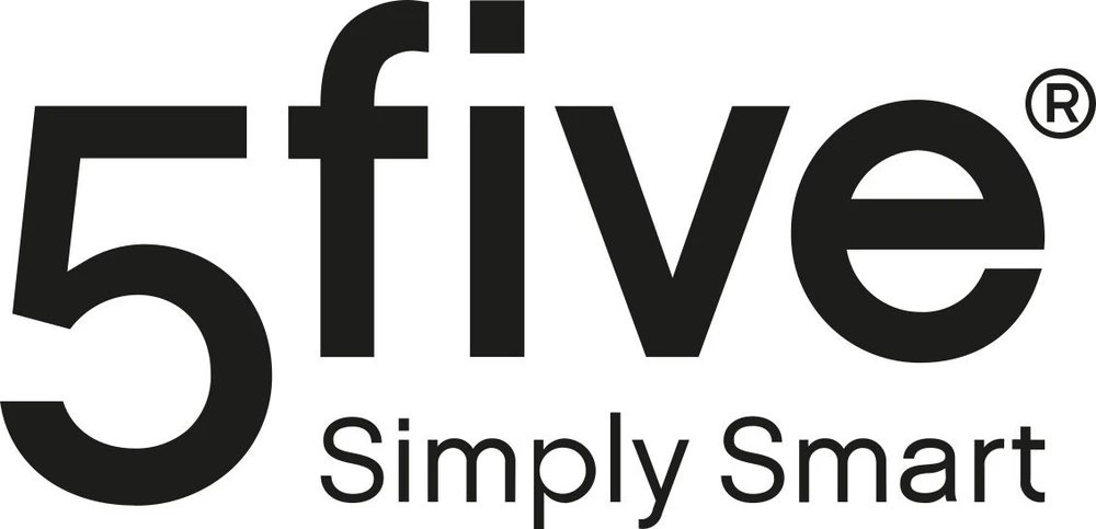 5five Simply Smart MODERNĖ vonios šiukšliadėžė su bambuko dangteliu, balta, 3 l