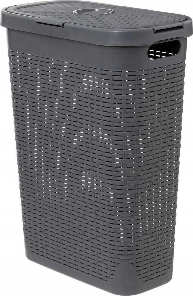 5five Simply Smart Aukštas skalbinių krepšelis iš plastiko, 40 l