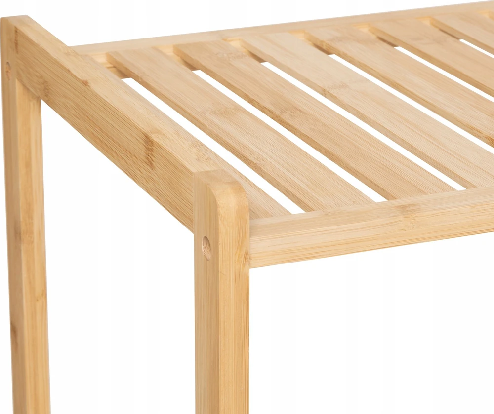 5five Simply Smart Bamboo Bambukinė lentyna su skalbinių krepšeliu TIDY BOX, 72 x 33 x 109 cm