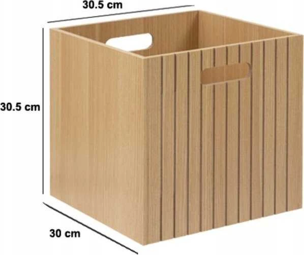 5five Simply Smart MDF krepšelis su rankenomis TASSO, 31 x 31 cm