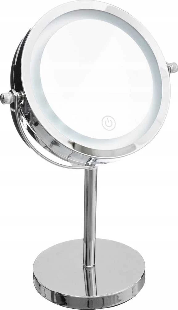 5five Simply Smart Kosmetinis veidrodis su LED apšvietimu, apvalus, ant metalinio pagrindo