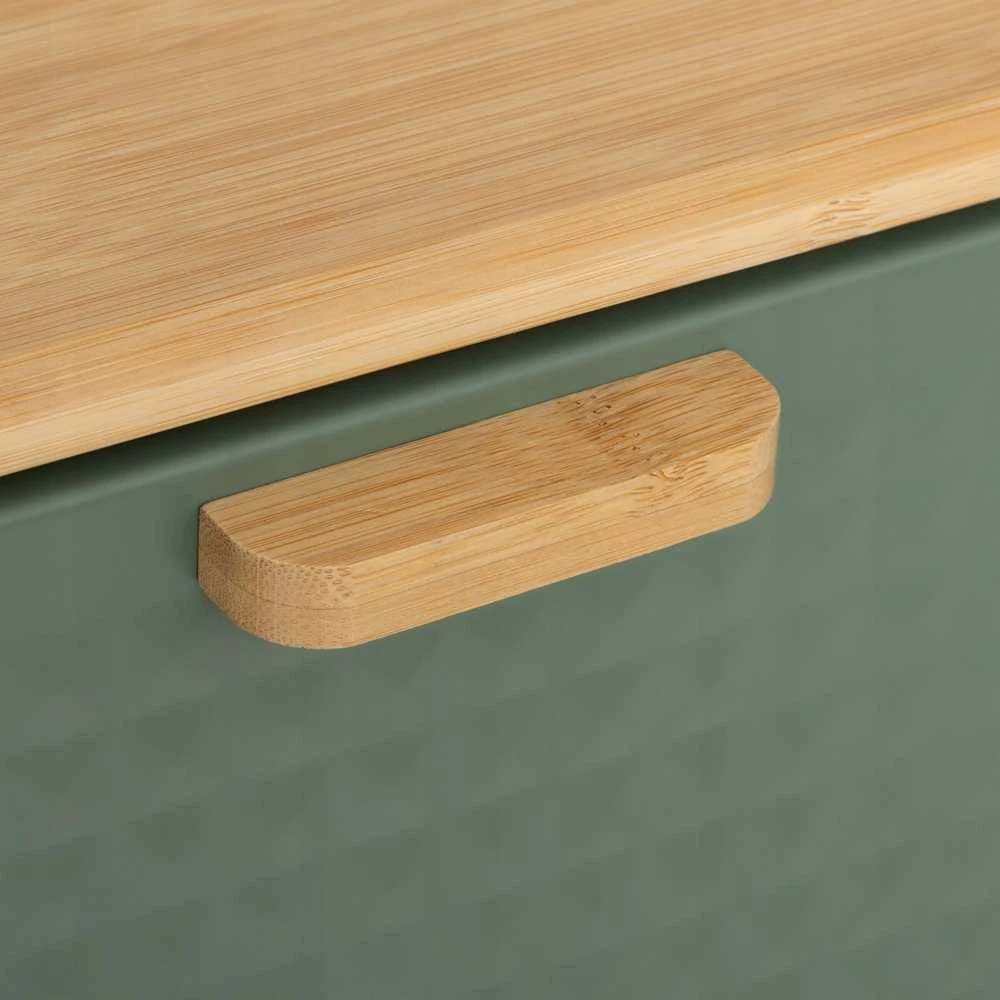 5five Simply Smart Bamboo Metalinė duonos dėžutė SENSIA su bambukiniu dangteliu