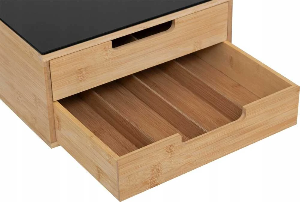 5five Simply Smart Bamboo Juoda bambuko kavos kapsulės talpykla