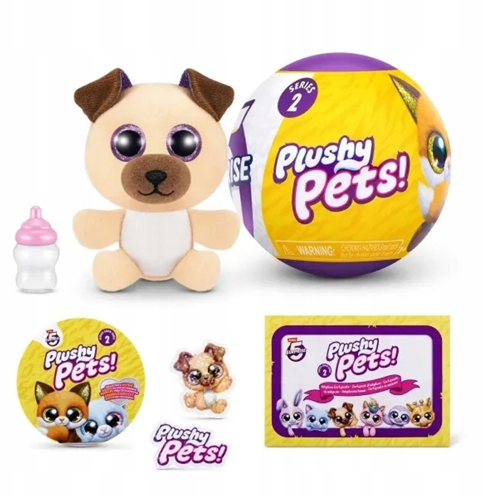 5Surprise 5 SURPRISE miniatiūrų rinkinys Plushy Pets, 2 serija, asort., 77596GQ6