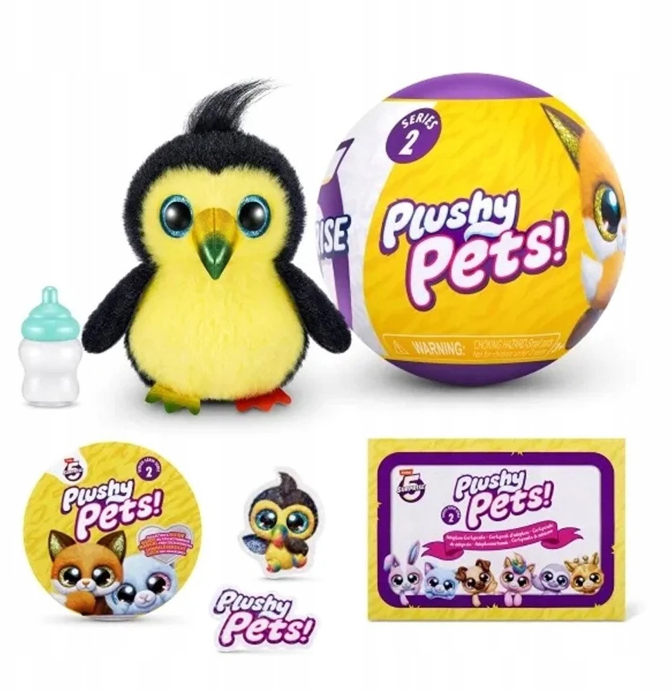 5Surprise 5 SURPRISE miniatiūrų rinkinys Plushy Pets, 2 serija, asort., 77596GQ6