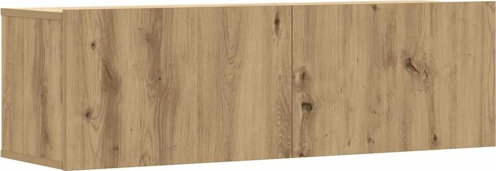 TV staliukas 6 dalių sieninis televizoriaus spintelės komplektas Artisan Oak