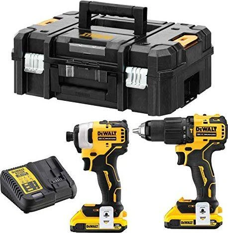 Dewalt įrankių rinkinys su akumuliatoriais ir dėže