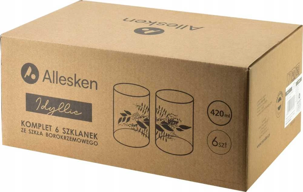 Allesken 6 stiklinių rinkinys, 420 ml