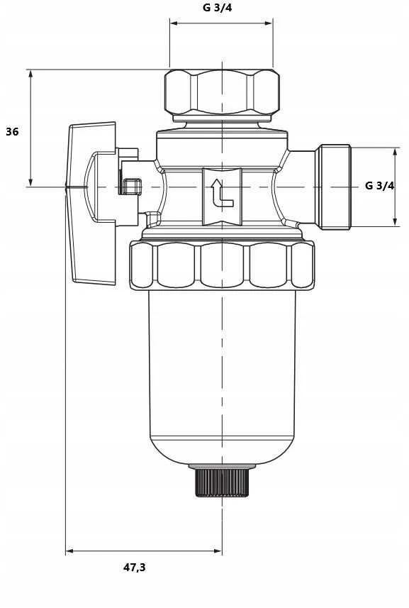6096970 / VALVEX / MAGNETIZATORIUS / TARŠOS SEPARATORIUS M-PURE 3/4"