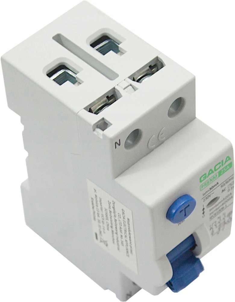 6kA 2P 25A 30mA diferencialinis automatinis jungiklis, tipas: AC GACIA PR8NM 2P 25A 30MA AC