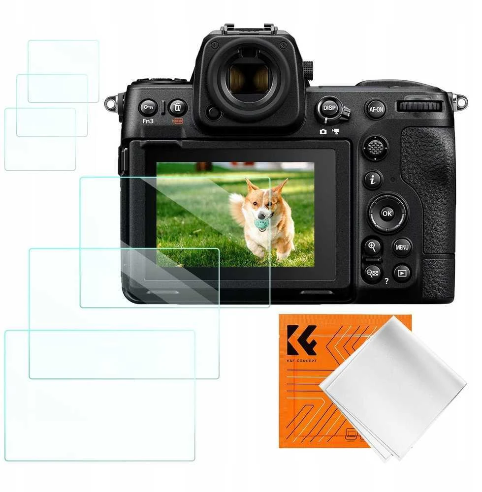 K&F 6x rinkinys Ekrano apsauga Stiklas 9h Nikon Z9 Z8 / K&f Concept / Sku.2201