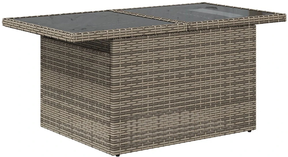 Lauko baldų komplektas Sodo Sofų Rinkinys 7 vnt. Pilka poliratanas