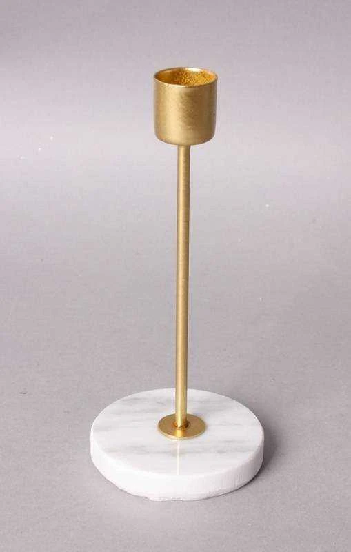 Mondex Žvakidė 7,5xh16,5cm,aukso spalvos,Cedric