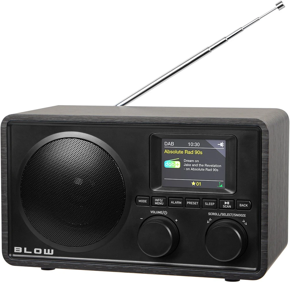 Nešiojamasis virtuvinis radijas FM/DAB+ BLOW RK5 BT juodas