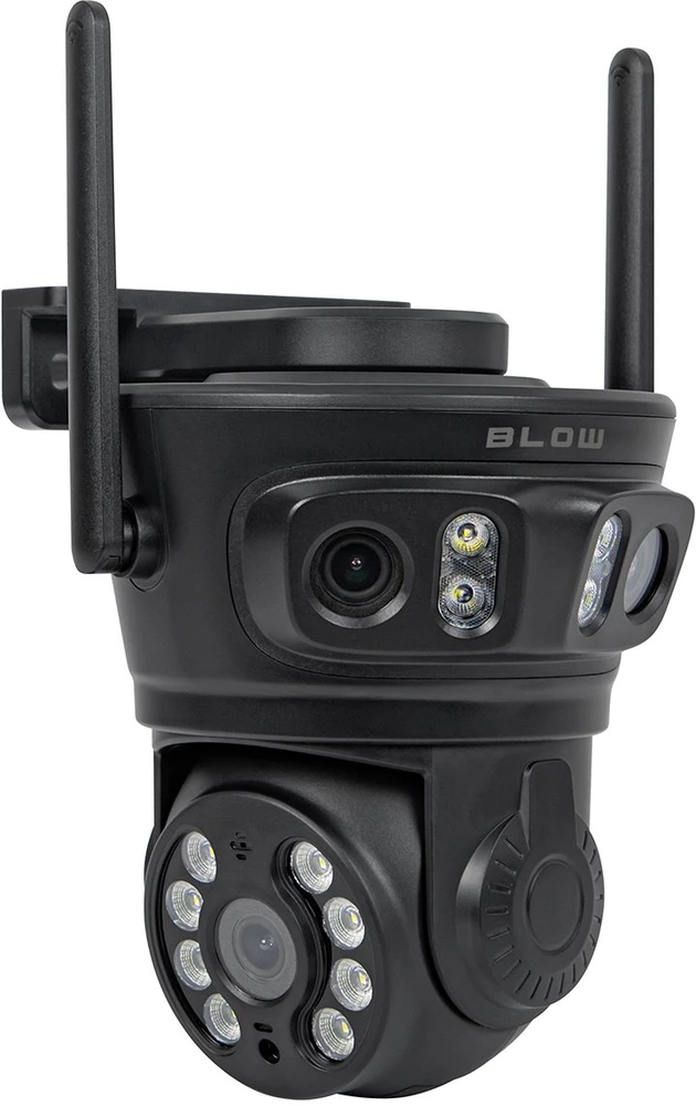 BLOW WiFi 8MP I-338 kamera su 3 pasukamais objektyvais, PTZ