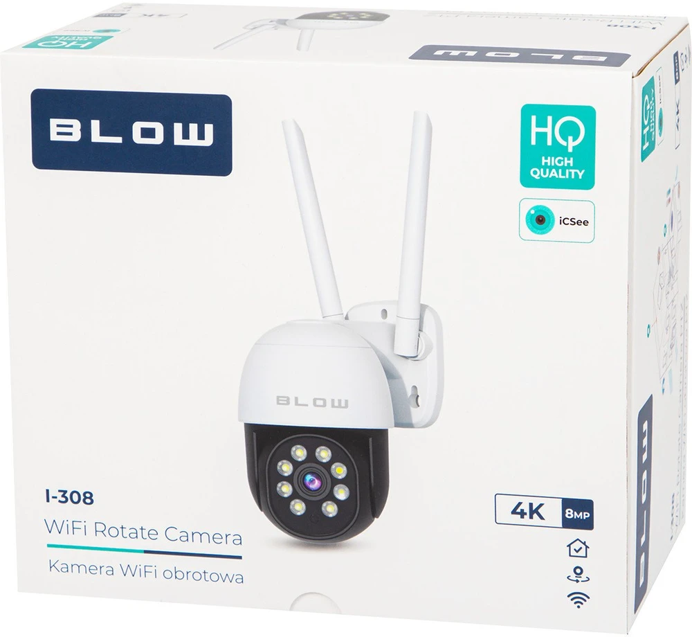 BLOW WiFi kamera 8MP I-308 ICSEE besisukanti PTZ