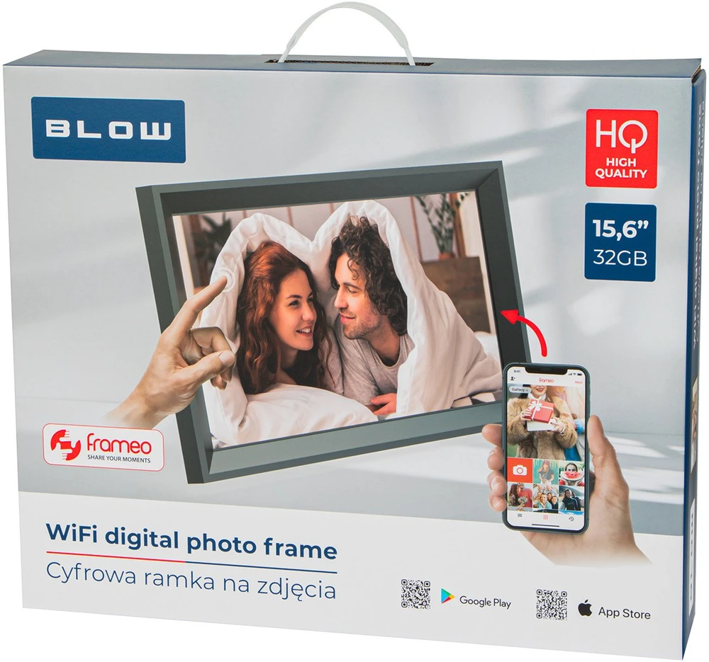 BLOW skaitmeninis nuotraukų rėmelis FRAMEO WiFi 15.6" 32GB