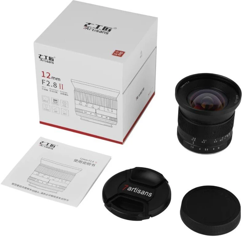 Objektyvas Platus kampas - 7Artisans 12mm F2.8 II M43 (F2.8, 12mm, Micro Four Thirds)