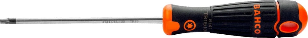 8 briaunų TORX atsuktuvas su skylute TR15 100 mm SB BAHCO