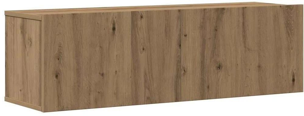 TV staliukas 8 dalių sieninis televizoriaus spintelės komplektas Artisan Oak