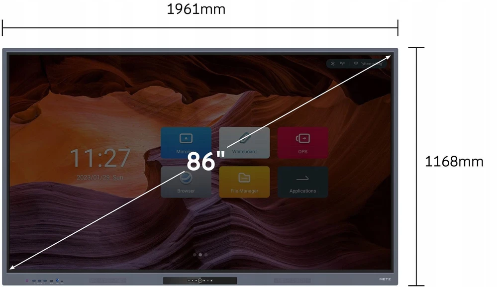 Monitorius Metz 86KD1