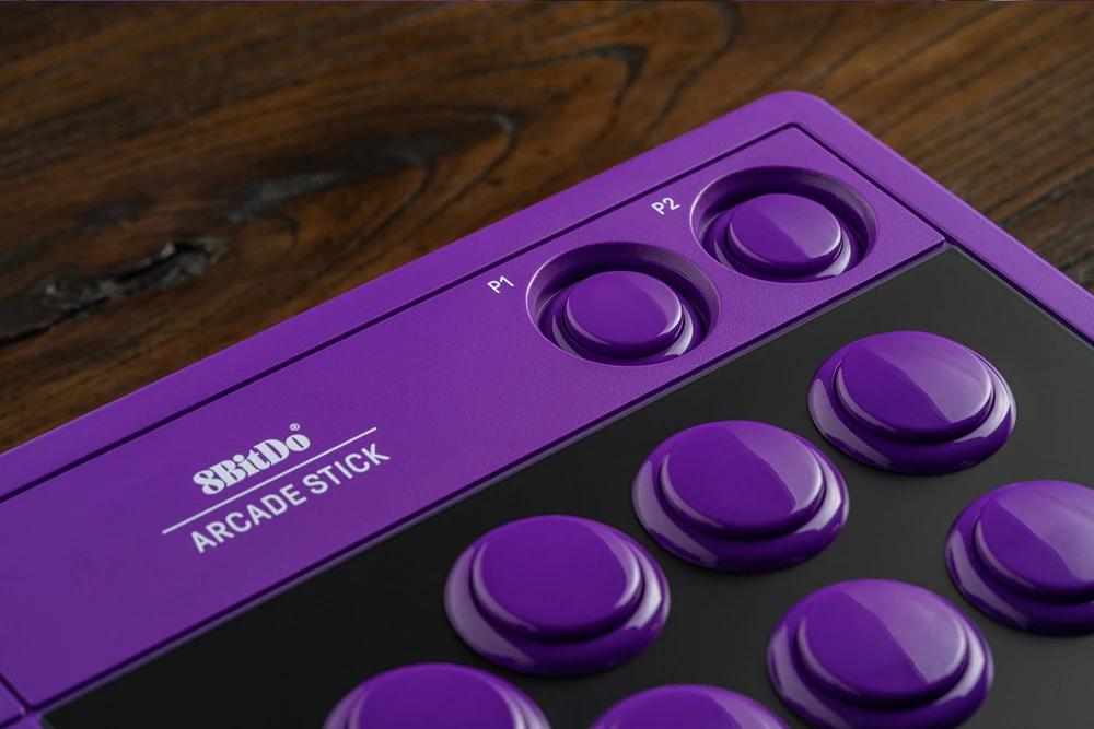 8BitDo Arcade Stick valdymo pultas violetinis (RET00940)