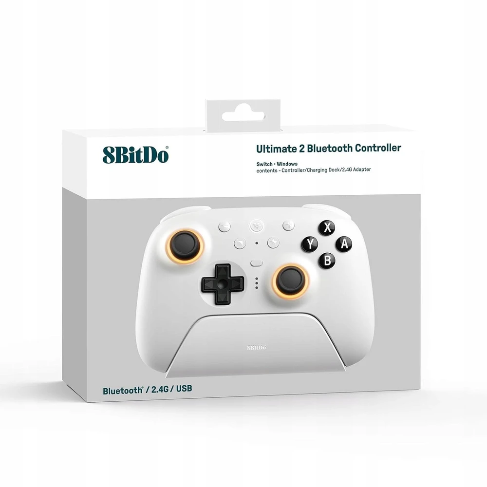 8BitDo Ultimate 2 BT belaidis valdiklis | Baltas