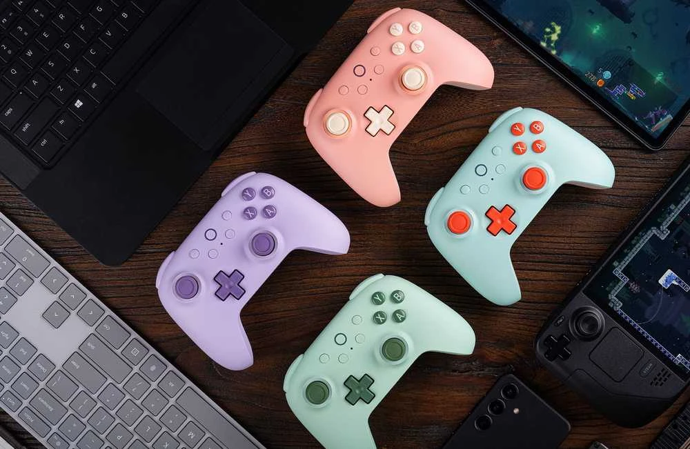 Belaidis žaidimų pultas 8BitDo Ultimate 2C Wireless | spalva: rožinė/kreminė