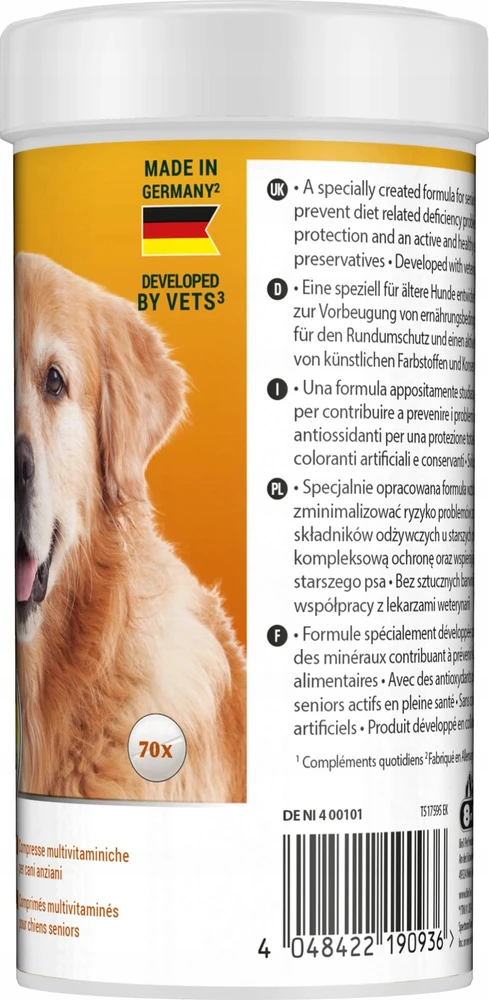 8in1 8IN1 Vitality multivitaminai vyresnio amžiaus šunims 70 tb