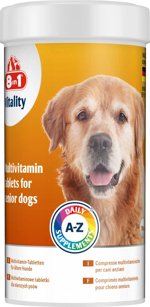 8in1 8IN1 Vitality multivitaminai vyresnio amžiaus šunims 70 tb