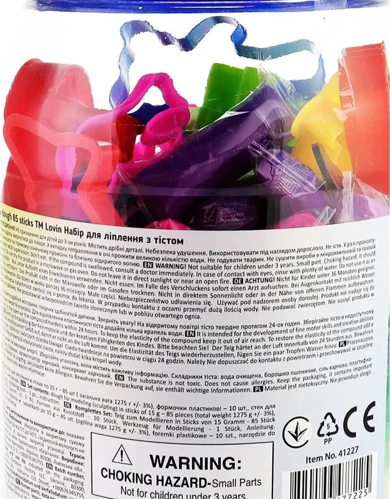96 vnt. Plasticine Senso Plasticine Foam Clay Porolono rinkinys XXL