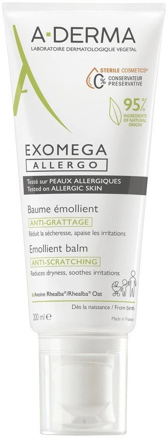 A Derma "Exomega Allergo" minkštinamasis balzamas 200ml