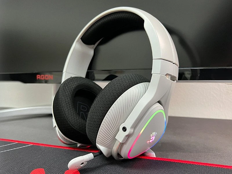Ausinės A4Tech Bloody MR710 BT5.3+2.4G+su laidu pilka