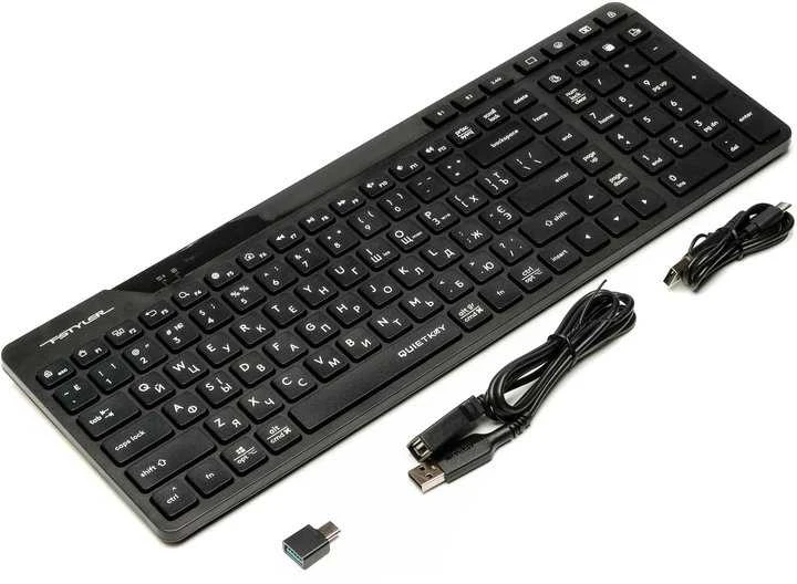 A4Tech Fstyler klaviatūra FBK27CAS, nespaudžianti, 96 % naudojama.