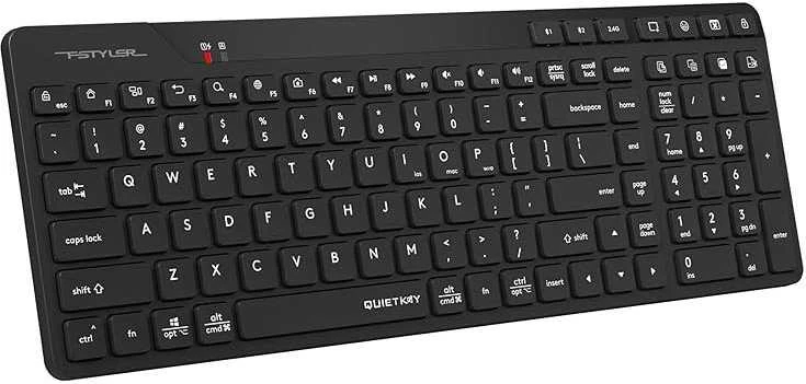 A4Tech Fstyler klaviatūra FBK27CAS, nespaudžianti, 96 % naudojama.