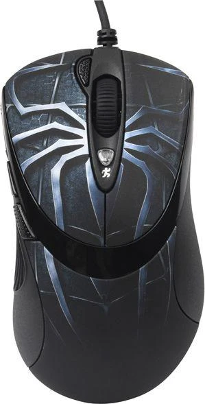 A4tech XL-747H, žaidimų pelė, ANTI-VIBRATE, 3600DPI, mėlynojo voro tema