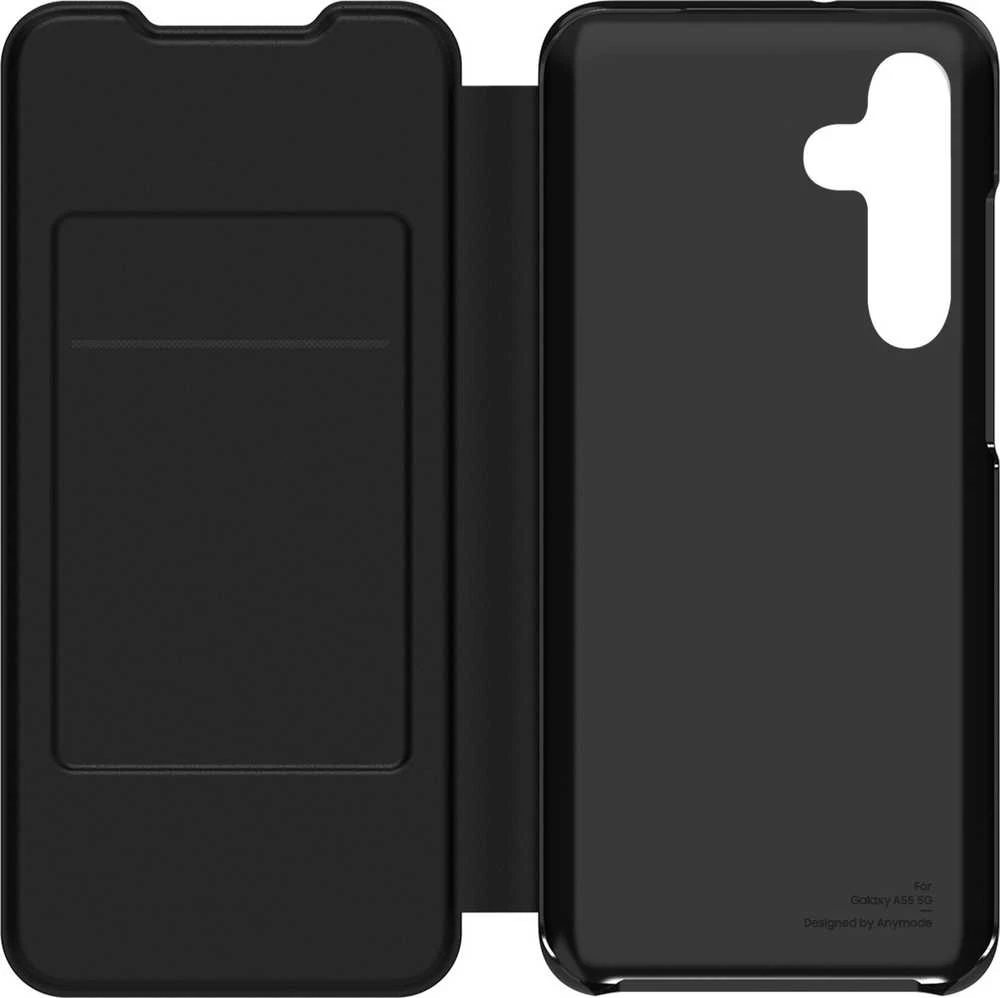 112803 FWA556AMA Samsung Wallet dėklas skirtas Galaxy A55 5G juodos spalvos