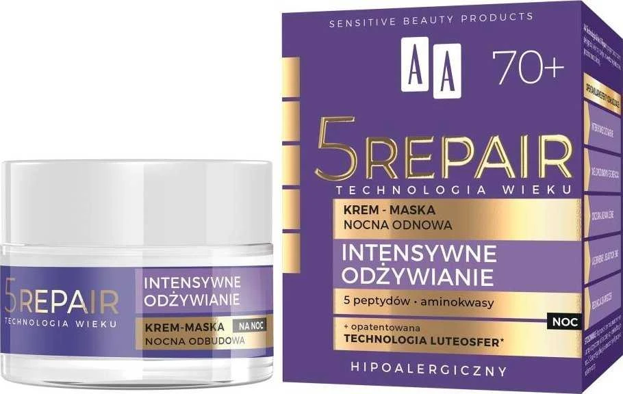 AA Age Technology 5Repair 70+ intensyvi mityba, 50 ml