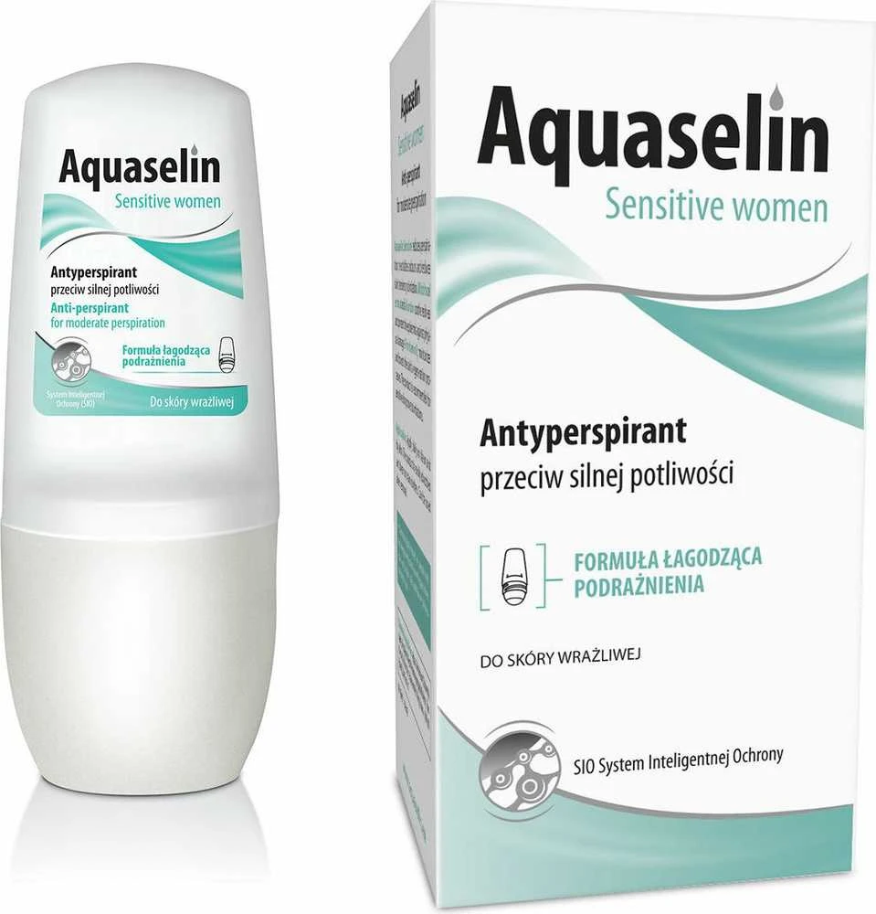 Aquaselin Sensitive women dezodorantas su pakuote