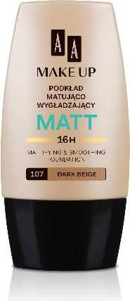AA Make Up Matt Foundation 107 Dark rusvai gelsvas, 30 ml