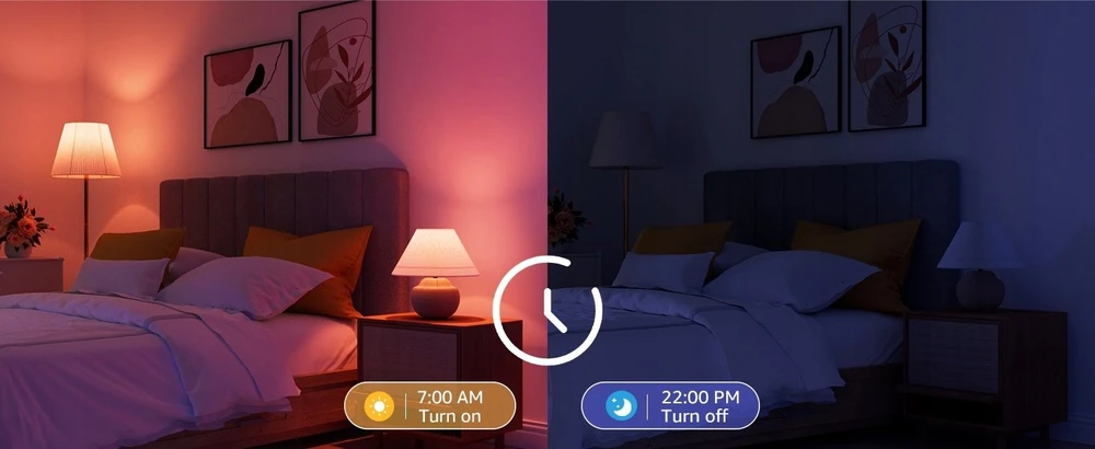 LEPRO B2-2 E27 Wi-Fi LED Bulb, 1100 lm, 2-pack