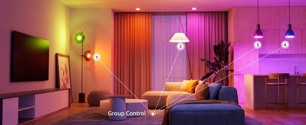 LEPRO B2-2 E27 Wi-Fi LED Bulb, 1100 lm, 2-pack
