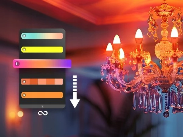 LEPRO BC1-EU-4 C37 RGBCW Wi-Fi LED Bulb