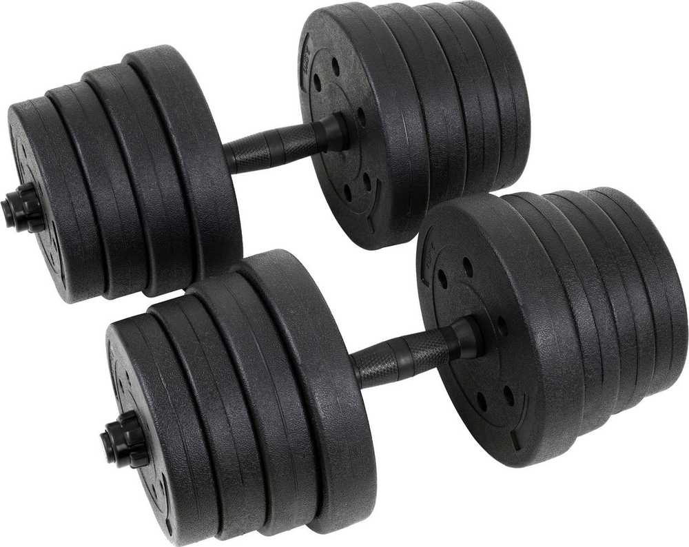 Abarqs bituminiai hanteliai 30 kg, 2 x 15 kg rinkinys