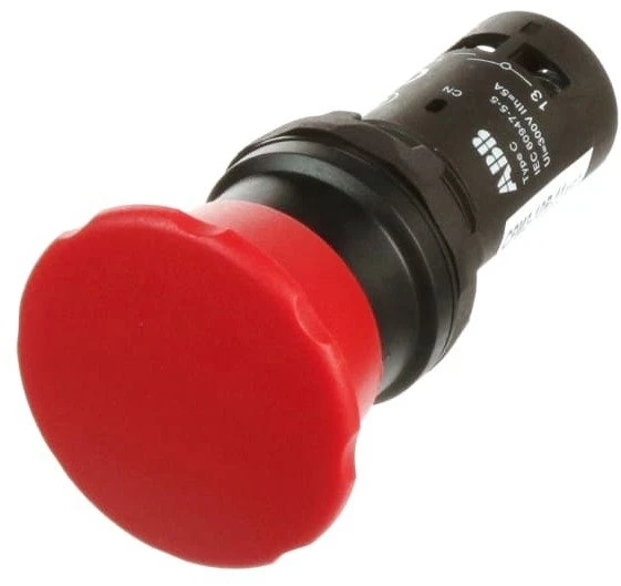 ABB Apsaugos mygtukas krepšelinis 1Z+1R – 1 Z – 1R 300 V raudonas CPM3-10R-11 1SFA619126R1071