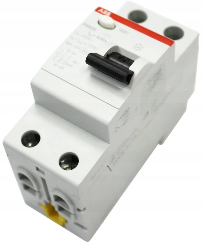ABB Diferencinis automatinis jungiklis 2P 63A 30mA AC momentinis FH202 AC-63/0.03 2CSF202002R1630
