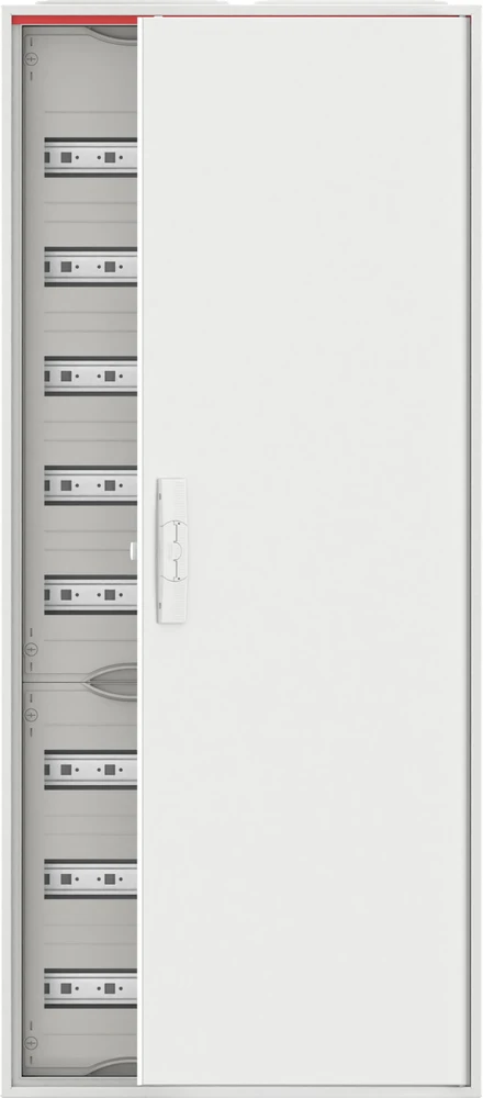 ABB ComfortLineCA elektros skydas su atvertomis durelėmis